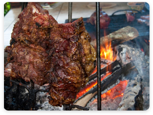 Venezuela food - BBQ. Barbecue meats.